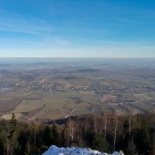 Czeszka Paragliding Fly, Na wprost startowiska.