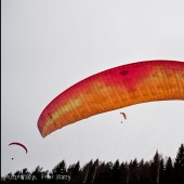 Mieroszów i Paralotnie 2014-11-23, W drodze na start.