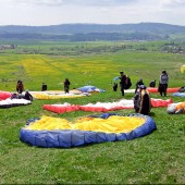 Mieroszów, paragiding, Latanie w Mieroszowie